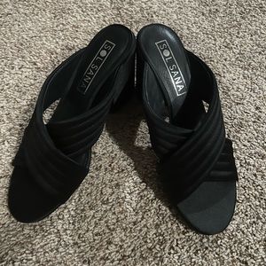 NWOT Sol Sana Satin Ginny Mule Size 38